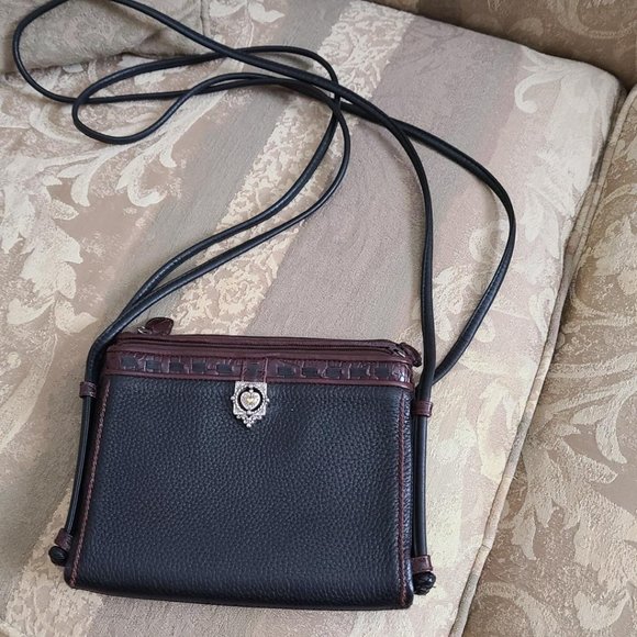 Brighton Bags Brighton Crossbody Organizer Vintage Brown And Black Poshmark